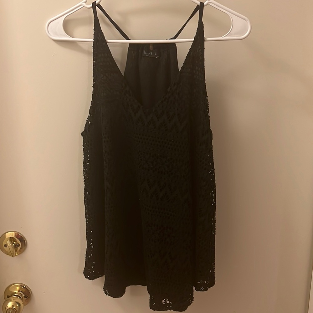 Black lace top